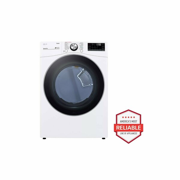 Almo 7.4 cu. ft. Large Capacity Vented Smart Stackable Gas Dryer DLGX4201W